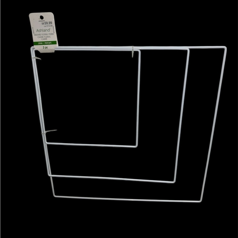 Ashland White Wire Floral Frame 3 pc Set